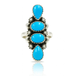 Kingman Turquoise 925 Silver Ring