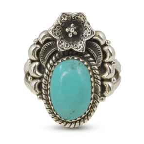 Kingman Turquoise Southwest Ring