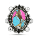 Cotton Candy Turquoise Silver Ring