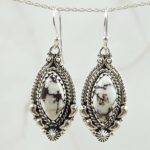 Wild Horse Jasper 1.25" 925 Sterling Silver Earing (REXT141-3)