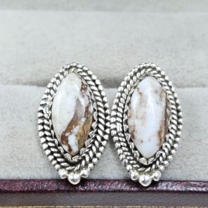 Wild Horse Jasper 925 Sterling Silver Stud Earing (REXT141-12)