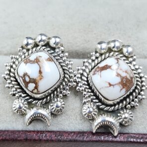 Wild Horse Jasper 925 Sterling Silver Stud Earing (REXT141-13)
