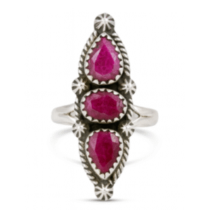 Ruby 925 Sterling Silver Ring (REXT143-4)
