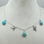 Kingman Turquoise Southwest Charm Necklace (RS78-109)