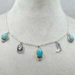 Kingman Turquoise Southwest Charm Necklace (RS78-117)