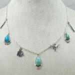 Kingman Turquoise Southwest Charm Necklace (RS78-102)