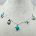 Kingman Turquoise Southwest Charm Necklace (RS78-105)