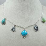 Kingman Turquoise Southwest Charm Necklace (RS78-106)