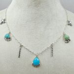 Kingman Turquoise Southwest Charm Necklace (RS78-115)