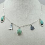Kingman Turquoise Southwest Charm Necklace (RS78-119)
