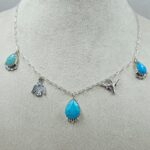 Kingman Turquoise Southwest Charm Necklace (RS78-112)