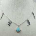 Kingman Turquoise Southwest Charm Necklace (RS78-125)
