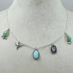 Kingman Turquoise Southwest Charm Necklace (RS78-114)