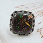 Boulder Opal Size US 7 925 Sterling Silver Ring (RS49-124)