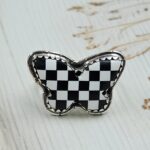 Checkerboard 925 Sterling Silver Ring (RS52-268)