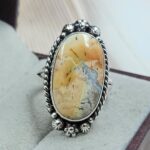 Maligano Jasper Size US 8 925 Sterling Silver Ring (RS23-104)