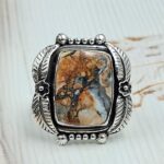 Maligano Jasper Size US 8 925 Sterling Silver Ring (RS23-100)