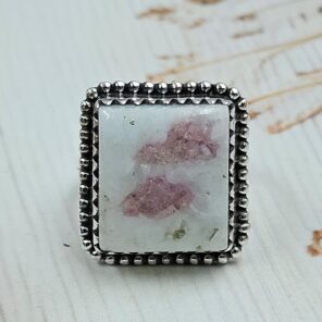 Cinnabar Size US 10 925 Sterling Silver Ring (RS23-133)