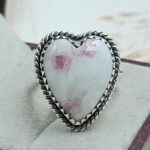 Cinnabar Size US 9 925 Sterling Silver Ring (RS23-152)
