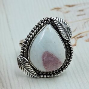 Cinnabar Size US 9 925 Sterling Silver Ring (RS23-143)