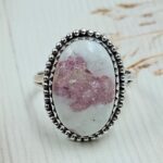 Cinnabar Size US 11 925 Sterling Silver Ring (RS23-145)