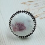 Cinnabar Size US 9 925 Sterling Silver Ring (RS23-136)