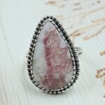 Cinnabar Size US 10 925 Sterling Silver Ring (RS23-132)