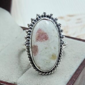 Cinnabar Size US 9 925 Sterling Silver Ring (RS23-139)