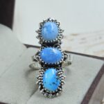 Golden Hills Turquoise Size US 7 925 Sterling Silver Ring (REXT23-147)