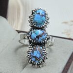 Golden Hills Turquoise Size US 9 925 Sterling Silver Ring (REXT23-159)