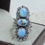 Golden Hills Turquoise Size US 10 925 Sterling Silver Ring (REXT23-170)