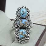Golden Hills Turquoise Size US 9 925 Sterling Silver Ring (REXT23-160)