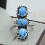 Golden Hills Turquoise Size US 10 925 Sterling Silver Ring (REXT23-167)