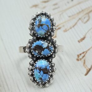 Golden Hills Turquoise Size US 9 925 Sterling Silver Ring (REXT23-164)