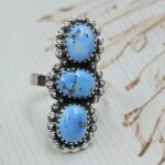 Golden Hills Turquoise Size US 9 925 Sterling Silver Ring (REXT23-161)