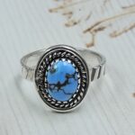 Golden Hills Turquoise Size US 7 925 Sterling Silver Ring (REXT23-180)