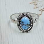 Golden Hills Turquoise Size US 10 925 Sterling Silver Ring (REXT23-221)