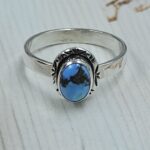 Golden Hills Turquoise Size US 9 925 Sterling Silver Ring (REXT23-205)