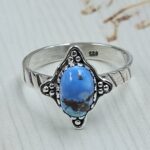 Golden Hills Turquoise Size US 8 925 Sterling Silver Ring (REXT23-200)
