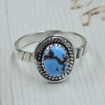 Golden Hills Turquoise Size US 10 925 Sterling Silver Ring (REXT23-219)