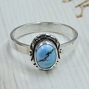 Golden Hills Turquoise Size US 9 925 Sterling Silver Ring (REXT23-206)