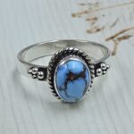 Golden Hills Turquoise Size US 8 925 Sterling Silver Ring (REXT23-201)