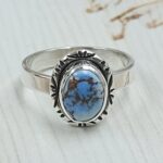 Golden Hills Turquoise Size US 6 925 Sterling Silver Ring (REXT23-174)