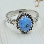 Golden Hills Turquoise Size US 7 925 Sterling Silver Ring (REXT23-179)