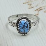 Golden Hills Turquoise Size US 9 925 Sterling Silver Ring (REXT23-202)