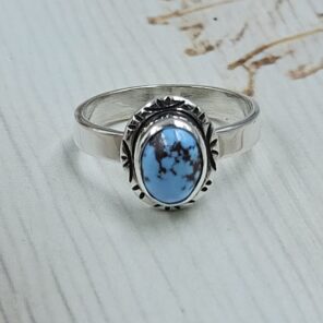 Golden Hills Turquoise Size US 6 925 Sterling Silver Ring (REXT23-171)