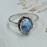 Golden Hills Turquoise Size US 9 925 Sterling Silver Ring (REXT23-208)