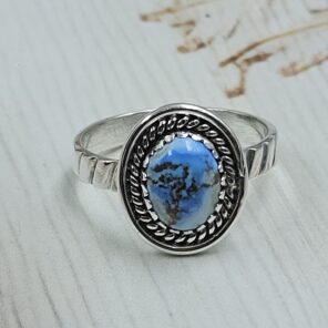 Golden Hills Turquoise Size US 8 925 Sterling Silver Ring (REXT23-223)