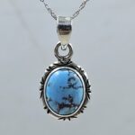Golden Hills Turquoise 0.75" 925 Sterling Silver Pendant (REXT23-121)
