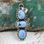 Golden Hills Turquoise 1.5" 925 Sterling Silver Pendant (REXT23-82)